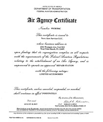 FAA Certificate Thumbnail